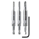 Make it Snappy 5-64 self-centering hinge bit for precise hinge holes alignment.