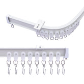 MaKefeile heavy-duty aluminum ceiling track with smooth glide for room division
