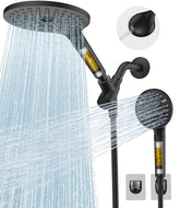 MakeFit dual filtered shower head rain view reduces chlorine for softer skin
