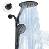 MakeFit dual shower head rainfall 8-inch for full-body coverage