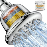MakeFit filtered shower head chrome finish for smoother skin and hair