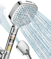 MakeFit filtered shower head handheld product shot for a spa-like rinse.