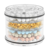 MakeFit shower head filter cartridge front view shows secure fit for easy replacement.