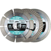 Makita E-12647 segmented diamond blade cutting concrete on site