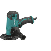 Makita GV5010 5-inch disc sander front view showing balanced, easy handling for professional sanding.
