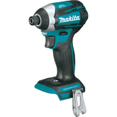 Makita XDT14Z demonstrating quick-shift mode for precise fastening in tight spaces.