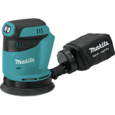 Makita XOB01Z 5in random orbit sander for cordless mobility on site