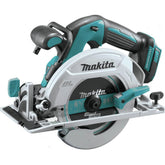 Makita XSH03Z cordless circular saw in action delivering fast 5000 RPM cuts.