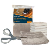 MaKRS stain pad in cut-to-fit view delivering precise stain application on curved furniture