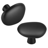 Malimali pebble knob matte black pack with ten pulls for quick cabinet refresh