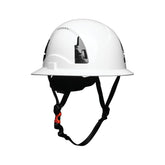 Malta Dynamics APEX helmet with full brim showing comprehensive site protection
