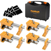 Manram cabinet clamps with protective case secure and organize your project setup