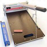 Mantistol 13in Pro Floor Cutter side view showing compact, portable design for on-site cutting.