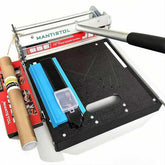 Mantistol 13-inch Pro Cutter front view showing wide cutting capacity for rigid vinyl floors