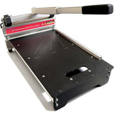 MANTISTOL 13-inch Pro floor cutter top view showing precision for laminate and vinyl cuts