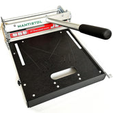 Mantistol 13-inch floor cutter cutting SPC flooring with precision.