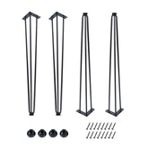 ManyiHome 30-inch hairpin leg assembly shows sturdy, ready-to-mount hardware for durable DIY projects.