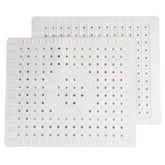 MAOSGO sink mat two-pack with drain holes protects sink bottom and prevents dish movement