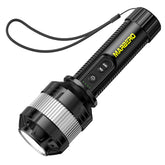 MARBERO Winter Storm flashlight front view showing compact design for on-the-go visibility