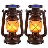 Marlrin solar lantern hanging flame glow enhances outdoor ambiance