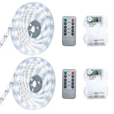 Marreal battery-powered LED strip lights with remote control for quick on/off use