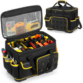Marscamd 16-inch tool bag with hard bottom for upright, dry storage