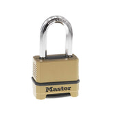 Master Lock M175XDLF heavy-duty padlock body for outdoor security and weather resistance.