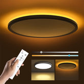 Matane 12in LED flush mount light with a low profile for bedrooms and kitchens
