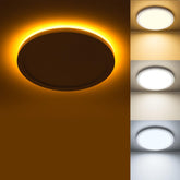 Matane LED flush mount ceiling light provides bright, even kitchen illumination