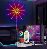 MATICOD Smart Firework LED Light with Launch Burst effect for dramatic room display.