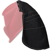 MATINA welding hood cover extended wrap-back view for full neck protection against sparks and spatter.