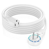 Maximm 10 ft cord with 360° rotating flat plug for versatile outlet access