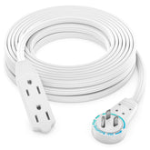 Maximm cable with 360-degree rotating plug for flexible behind-furniture power access.