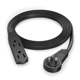 Maximm Cable 6ft with 360° rotating flat plug supports space-saving wall placement