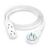 Maximm Cable 6 ft with 360° rotating plug showing space-saving design behind furniture