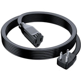 Maximm extension cord with flat plug, 10ft, ideal behind desks.