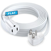 Maximm heavy-duty 20ft flat cable extension cord for durable home use