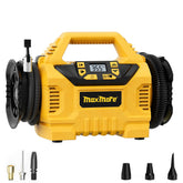 MaxMore tire inflator with digital gauge for precise on the go inflation