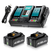 Maxofpowr 8Ah battery pack for Makita tools with long-lasting power.