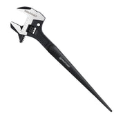 MAXPOWER 16-inch adjustable spud wrench front view with scale for quick on-site adjustments