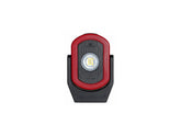 MAXXEON WorkStar Cyclops front view in red with bright floodlight