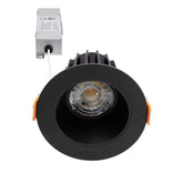 Maxxima 2in ultra-thin downlight anti-glare front view brightens spaces.
