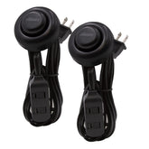 Maxxima nine-foot extension cord with three outlets and a foot switch for convenient control.
