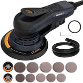 MAXXT Electric Sander front view with dual backing pads for versatile woodworking tasks.