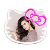 MCJSGSP Anime Hello Kit mirror with light neon sign for stylish room decor.