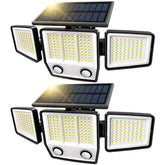 MDCMDCM 3-head solar motion light illuminating walkways for safer night entry