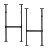 Mdjwjj industrial pipe leg, 38-inch height provides sturdy dining table support.