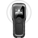 Meapro Stud Finder with bright LCD display showing stud location for precise mounting