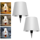 Mebaraul 2-pack wine bottle lamps ready for easy assembly and setup
