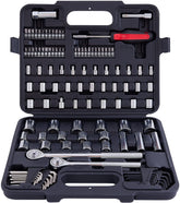 MECHMAX 120-piece socket set shown in an organized case for quick tool access.